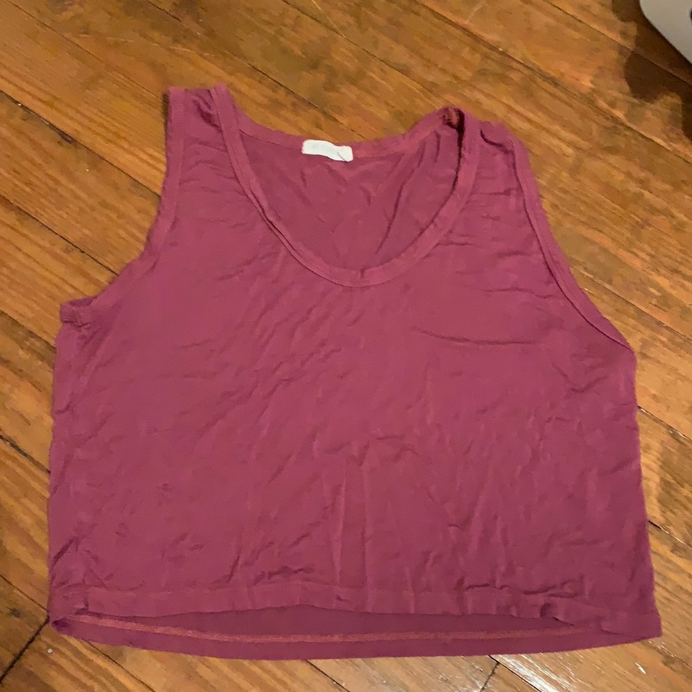 pink crop top